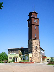 Aussichtsturm Ziegenkopfturm und Berggasthof Ziegenkopf auf dem Ziegenkopf