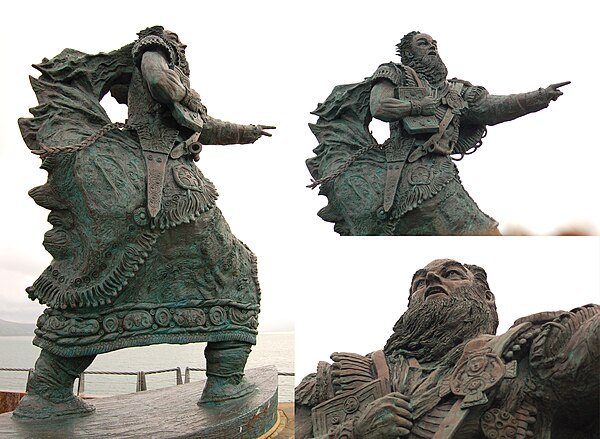 Statue of Brendan at Fenit Harbour