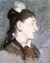 Édouard Manet - Jeunne fille au col cassé, de profil.jpg