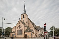 Église Saint-Nicolas de Strasbourg from Quai Saint-Nicolas.jpg