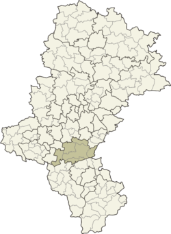 موقعیت شهرستان پشچنا در نقشه