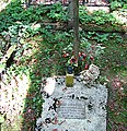 Магіла Яна Любанскага (1894—1922), сына Аляксандра Любанскага (1863—1932), на парафіяльных каталіцкіх могілках у Варончы. Фота 2018 г.