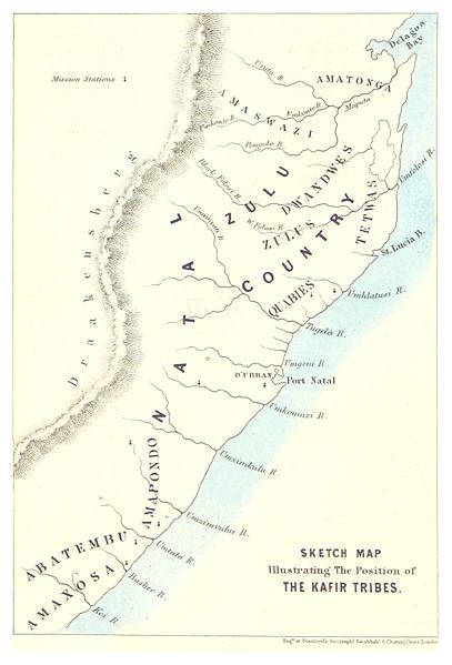 File:022 Sketch map (of Natal and the Zulu country) illustrating the position of Kafir Tribes.jpg