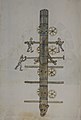 Plan d'un moton montat sus de ròdas (1496)