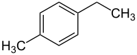 Struttura dell'1,4-etiltoluene