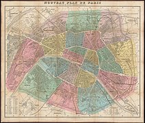 1870 (Alexandre Vuillemin, Nouveau plan de Paris divisé en vingt arrondissements)