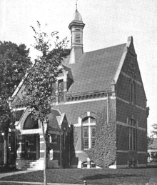 West Brookfield public library, 1899 1899 WestBrookfield public library Massachusetts.png