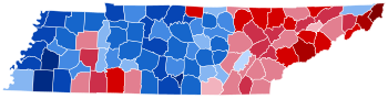 1924 Presidential Election in Tennessee.svg