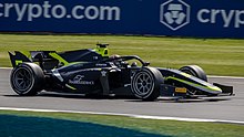 Ticktum driving the Dallara F2 2018 during the 2021 Silverstone Formula 2 round. 2021 British Grand Prix (51348570227) (cropped).jpg
