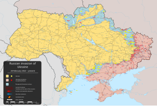 <span class="mw-page-title-main">Outline of the Russo-Ukrainian War</span> Outline of the war between Russia and Ukraine since 2014