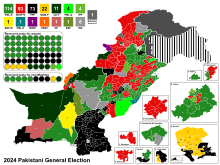 2024 Pakistani general election - Results.svg