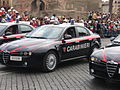 Alfa Romeo-politibilar i Roma i Italia i 2006.