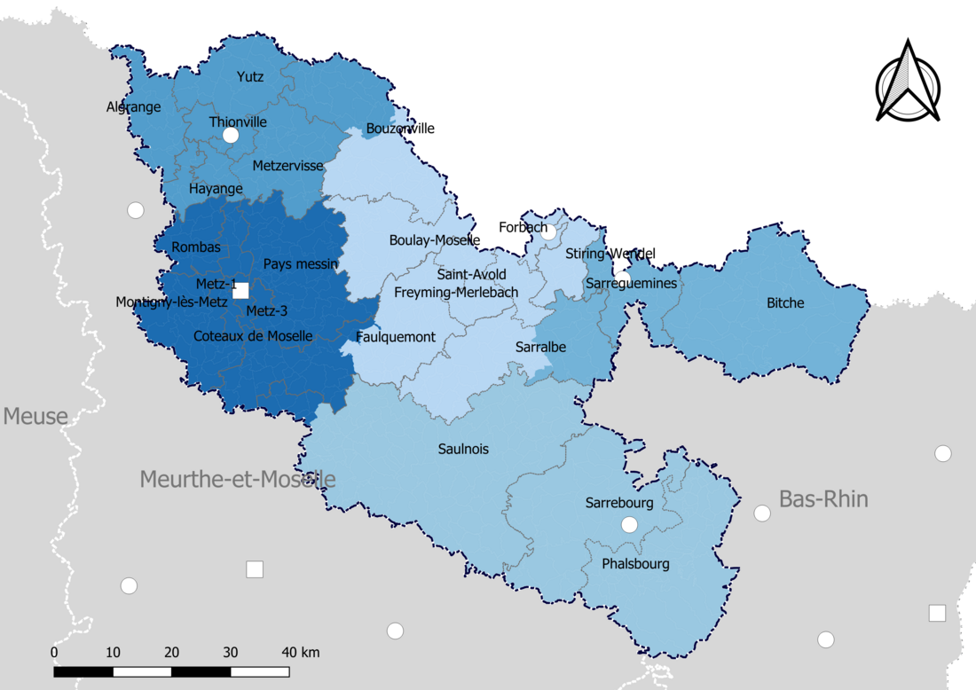 Liste des cantons de la Moselle