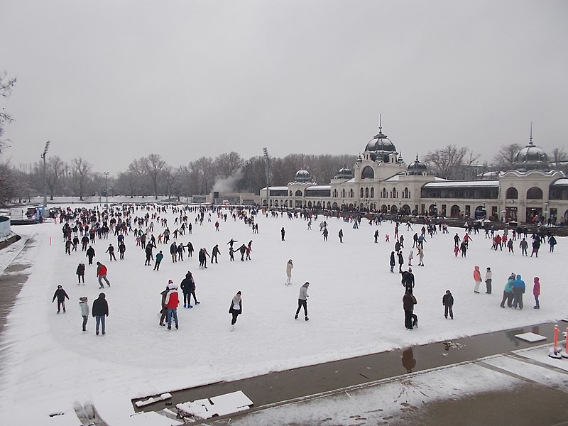 File:A Korcsolyacsarnok Zielinski-híd felől nézve, 2018 Városliget.jpg