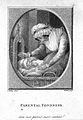 A young mother looks over her baby as it lies sleeping in it Wellcome L0019233.jpg