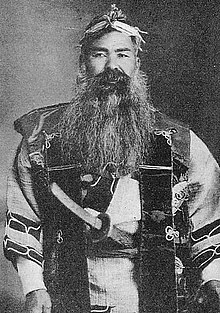 Hokkaido Ainu clan leader, 1930 Ainu old man circa 1930.JPG