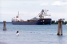 Canadian freighter Algorail downbound in the St. Clair River Algorail in (St Clair River Mich).jpg