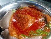 Amala topped with Ewedu