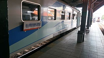 Gerbong sepur Ambarawa Ekspres