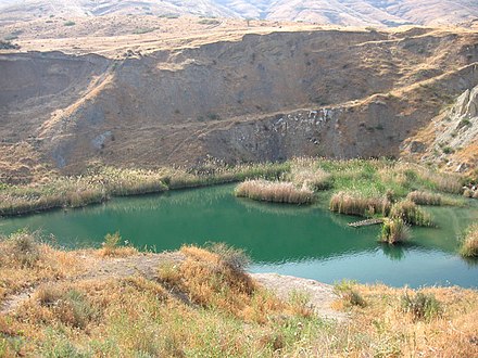 Natural spring in the northern part of the valley