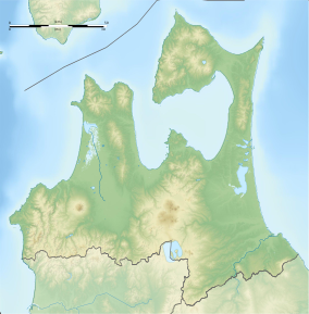Map showing the location of Nakuidake Prefectural Natural Park