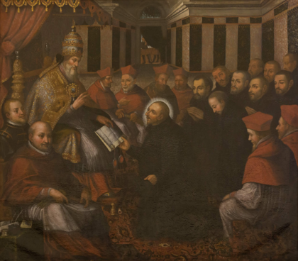 Pope Paul III approves the Society of Jesus, c. 1640, by Domingos da Cunha.