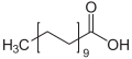 Deutsch: Struktur von Arachinsäure (Eicosansäure) English: Structure of Arachidic acid (Eicosanoic acid)