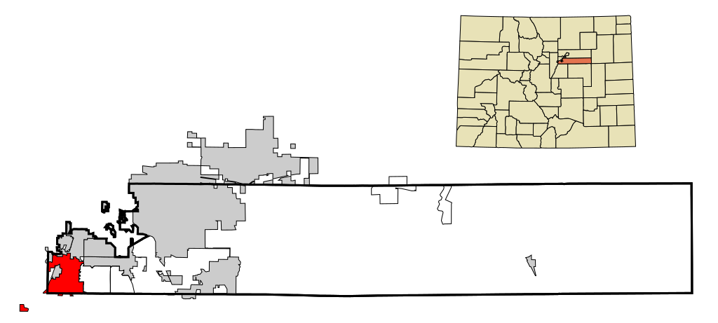 File:Arapahoe County Colorado Incorporated and Unincorporated areas Littleton Highlighted.svg ...