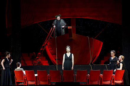 Anne Schwanewilms (Ariadne) and Johan Botha (Bacchus), Hamburg State Opera 2012