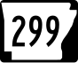 Highway 299 marker