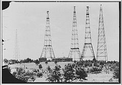Radio towers, Arlington, Virginia, 20th c.