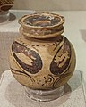 Aryballos, quatrefoil oil jar, Corinthian, after 550 BC, terracotta - Spurlock Museum, UIUC - DSC05712.jpg