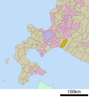 Lage Atsumas in der Präfektur