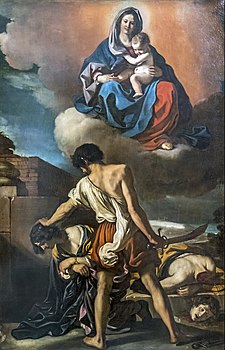 Smrt sv. Jana a Pavla (obraz od G. F. Barbierieho z roku 1632)