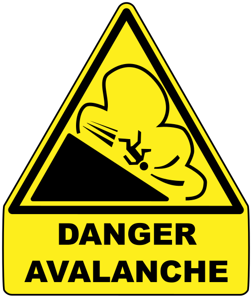 File:Avalanche warning.svg