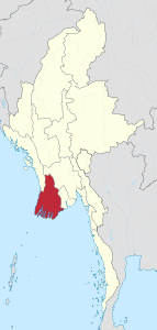 Ayeyarwady Region - Placering