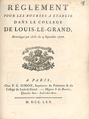 Bourse D'études