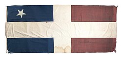 Original flag of the Grito de Lares (1868) BanderaLares2.jpg