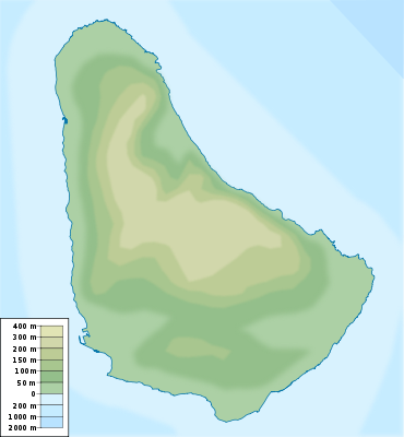 خريطة مواقع باربادوس
