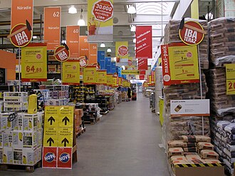 Interior of a store in Presov, Slovakia Baumax11Slovakia5.jpg