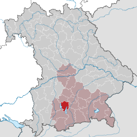 Localisation de Arrondissement de Starnberg