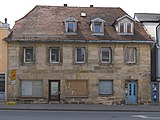 Deutsch: Sandsteinquaderbau in der Carl-Schüller-Straße 1, Bayreuth, um 1800 English: Sandstone building in Bayreuth, Germany This is a picture of the Bavarian Baudenkmal (cultural heritage monument) with the ID D-4-62-000-37 (Wikidata)