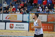 Deutsch: Beachhandball Europameisterschaften 2019 (Beach handball Euro); Tag 6: 7. Juli 2019 – Spiel um Platz Drei, Männer, Ungarn-Russland 2:0 (26:20, 23:22) English: Beach handball Euro; Day 6: 7 July 2019 – Men's Bronze Medal Match – Hungary-Russia 2:0 (26:20, 23:22)