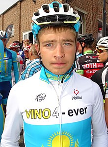 Oleg Zemlyakov won the Kazakhstan National Road Race Championships in 2015. Bellignies - Grand Prix des Marbriers, 25 aout 2015 (A026).JPG