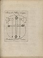 Domkirkens våpen i Schønings bok fra 1762. Våpenet har kløverbladskors og olavsøkser
