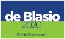 Bill de Blasio campagne présidentielle 2020 logo.svg