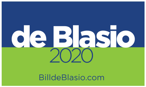 File:Bill de Blasio 2020 presidential campaign logo.svg