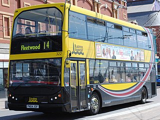 East Lancs Myllennium Lolyne Type of twin-axle low-floor double-decker bus body built on the Dennis Trident 2 chassis by East Lancashire Coachbuilders