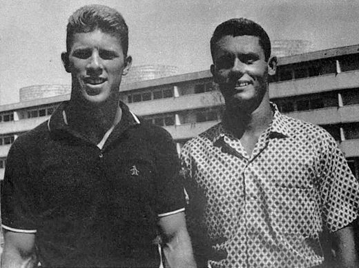 Gary Tobian (left) and Bob Webster in 1960