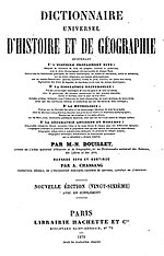 Vorschaubild für Dictionnaire universel d’histoire et de géographie